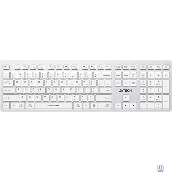 Клавиатура A4Tech Fstyler FBX50C белый USB беспроводная BT/Radio slim Multimedia (FBX50C WHITE)