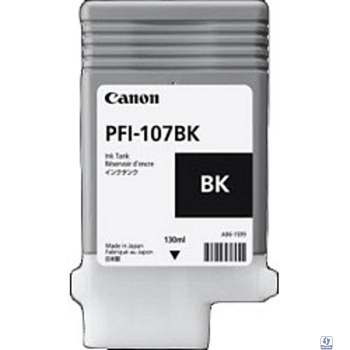 Canon PFI-107BK 6705B001 ( 6705B003 ) Картридж для  iPF680/685/770/780/785, Черный, 130ml 