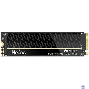 Твердотельный накопитель Netac NV7000-t 2Tb [NT01NV7000T-2T0-E4X] M.2 2280, PCI-E 4.0 x4, 3D NAND, 7300/6700MBs, NVMe 1.4, 1280TBW, heatsink