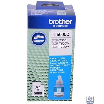 Brother BT5000C Чернила, Cyan DCPT300/500W/700W (48,8мл, 5000стр) (BT5000C)