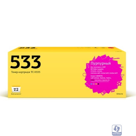 T2 CC533A Картридж (TC-H533) для CP2025n/CP2025dn/CM2320nMFP/CM2320nf MFP,пурпурный,с чипом