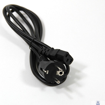 Telecom Кабель питания (TP021-IEC320-C13/SHM-1.8-BK) компьютер - розетка 220V <1.8м> (Европейский стандарт) [6926123461327]