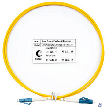 Cabeus FOP(s)-9-LC-LC-1,5m Шнур оптический simplex LC-LC 9/125 sm 1,5м LSZH