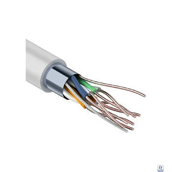 PROconnect (01-0148-3) Кабель витая пара омедненный F/UTP, CCA, CAT 5, PVC, 4PR, 26AWG, INDOOR, SOLID, серый, 305м Light