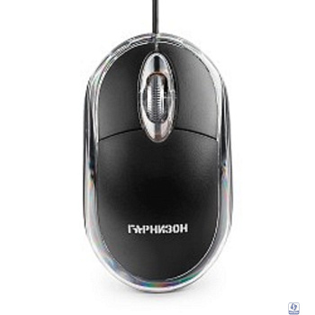 Гарнизон Мышь GM-100, USB, чип- Х, черный, 1000 DPI, 2кн.+колесо-кнопка
