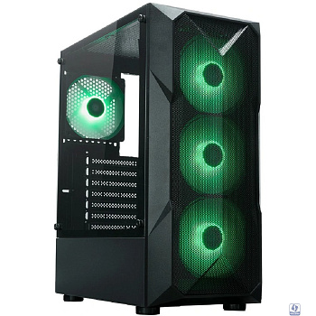 XASTRA Корпус  A304 4ARGB-C6 Black ATX/Mesh/half-size TG/4x120mm ARGB FC fans/Argb+PWM HUB 6port/ A304-4FC12A-C6 