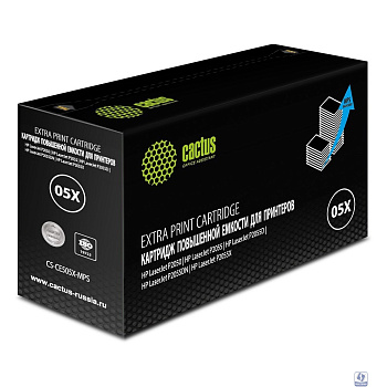 Картридж лазерный Cactus CS-CE505X-MPS черный (13000стр.) для HP LaserJet P2050 /P2055 /P2055D/ P205