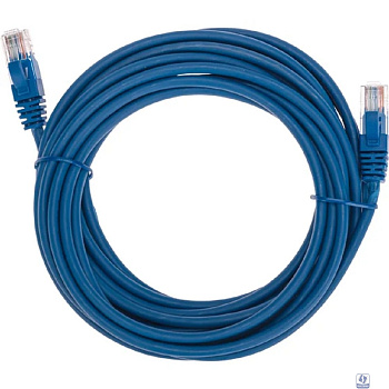 Rexant (02-0104-5) Патч-корд U/UTP, CAT 5e, RJ45-RJ45, 26AWG, LSZH, синий, 5м