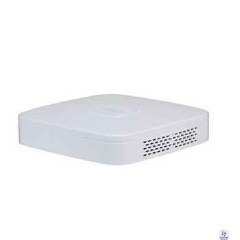 DAHUA DHI-NVR2104-P-I2 4-канальный IP-видеорегистратор с PoE, 4K и H.265+, видеоаналитика, входящий поток до 80Мбит/с, 1 SATA III до 10Тбайт