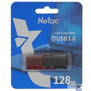 Netac USB Drive 128GB U182 Red USB3.0,retractable [NT03U182N-128G-30RE]