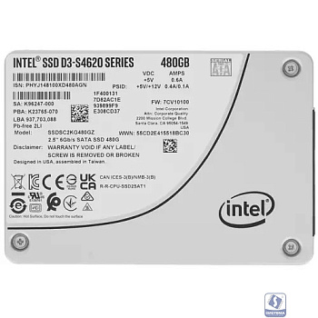 Intel SSD 480Gb S4620 серия SSDSC2KG480GZ01(1Z) 