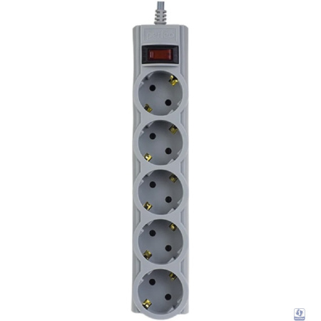 Perfeo Сетевой фильтр "POWERX", PF_A4717 (3,0м, 5 розеток, серый)