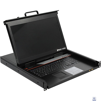 ProCase E1708HD Консоль однорельсовая , КВМ 8 порт, LCD 17'', single rail console KVM 8 port, LCD D-Sub, USB, разрешение 1920*1080, 8 кабелей