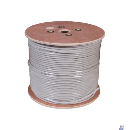 Rexant (01-1011-R) Кабель витая пара U/UTP, CAT 5е, PVC, 10PR, 24AWG, INDOOR, SOLID, серый, 305м, РФ 