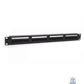 Патч-панель TWT 24 порта, UTP, кат.6, 1U
