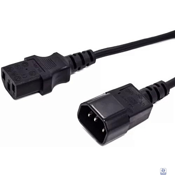 Filum Кабель питания FL-PC16-C13-C14-0.6M С13- C14, 3х1 мм?, 220В, 10A, чёрный, 0.6 м.[FL-PC16-C13-C14-0.6M]