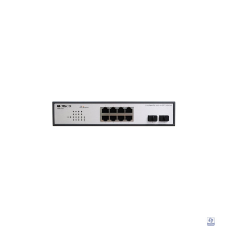 ORIGO OS2210FP/120W/A1A Неуправляемый PoE-коммутатор 8x1000Base-T PoE+, 2x1000Base-X SFP, PoE-бюджет 120 Вт