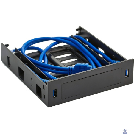 Exegate EX280445RUS Салазки (переходник) для установки HDD 2.5/3.5"  в отсек 5.25" с 2*USB3.0  Exegate  HD-2U3