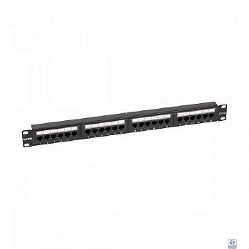NTSS Патч-панель NTSS 24 UTP порта RJ45, cat.5е, 1U, Dual IDC, без органайзера NTSS-PP-1U-24-UTP-RJ45-5e-D