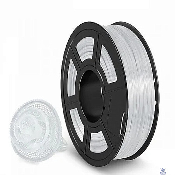 Филамент NVPRINT TPU Trans. White для 3D печати диаметр 1.75мм  длина 165 метров  масса 0,5 кг