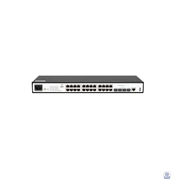 SNR SNR-S2989G-24TX Управляемый коммутатор уровня 2+, 24 порта 10/100/1000Base-T, 4 порта 1/10G SFP+, VSF HA, встроенный БП ~220V AC
