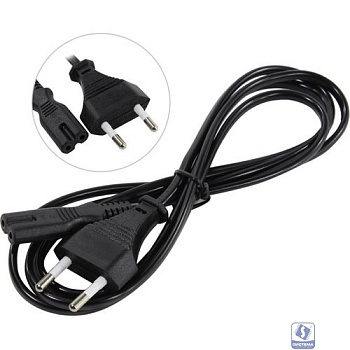 Exegate EP280675RUS Кабель питания ноутбуков, аудио/видео ExeGate Power PCN-0,5P (Евровилка CEE7/16->С7) VDE-250V-2*0.5mm2, медь, черный, 0.5м.