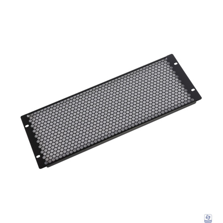 ЦМО Фальшпанель в шкаф 19" 4U перфорированная, цвет черный(ФП-4.4-9005)