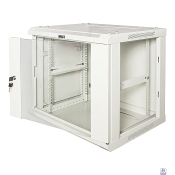 Шкаф коммутационный Lanmaster (TWT-CBWPG-6U-6X4-GY) 6U 600x400мм пер.дв.стекл 60кг серый