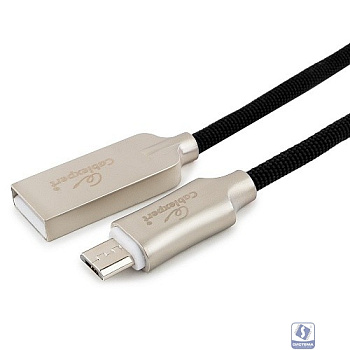 Cablexpert Кабель USB 2.0 CC-P-mUSB02Bk-0.5M AM/microB, серия Platinum, длина 0.5м, черный, блистер 			
