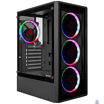 Ginzzu CL325 ATX FAN 4*RR4 FRGB передняя панель Стекло