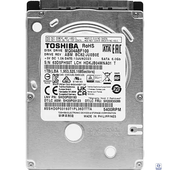 1TB Toshiba SATA3 MQ04ABF100 MQ04 512E (5400rpm) 128Mb 2.5"