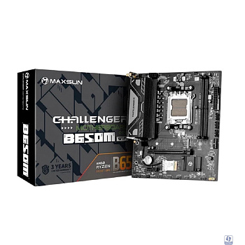 MAXSUN MS-Challenger B650M WIFI V2 (Socket AM5, mATX, 2*DDR5, DP/HDMI, 4*SATA3, 1*M.2, 1*PCIEx16/1*PCIEx1, 2*USB 2.0, 4*USB 3.2, LAN 1*1G,  Bluetooth,  Wi-Fi 802.11ac,  RTL)