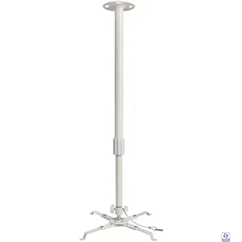 Kromax PROJECTOR-300 white, Кр. стал. пот. для проек. max 10 кг, 2 ст св., нак. 30°, пов. 360°, от пот. 125 мм. [4607161202999]