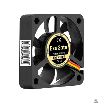 Exegate EX297018RUS Вентилятор 12В DC ExeGate ExtraSilent ES05010S3P (50x50x10 мм, Sleeve bearing (подшипник скольжения), 3pin, 5000RPM, 28dBA)