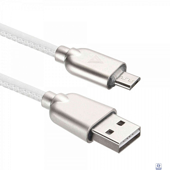 Кабели USB ACD USB кабель ACD-Allure MicroUSB ; USB-A Кожа, 1м, белый (ACD-U926-M1W)