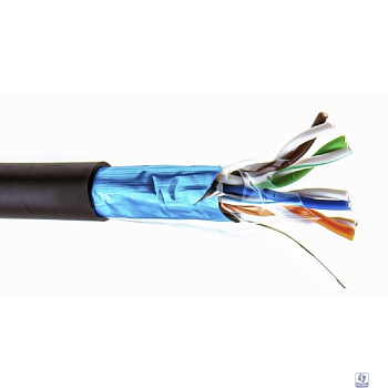 5bites Кабель Express FS5525-305BPE витая пара FTP/SOLID/5E/24AWG/COPPER/PE/BLACK/OUTDOOR/DRUM/305M