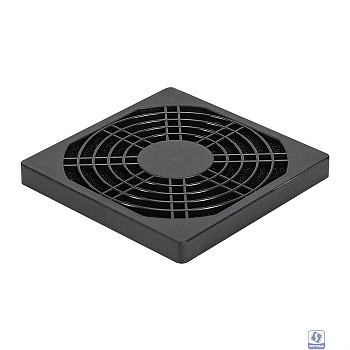 Exegate EX295255RUS Решетка для вентилятора с фильтром 90х90 ExeGate EG-090PSFB (90x90 мм, пластиковая, квадратная, с пылевым фильтром, черная)