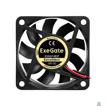 Exegate EX297030RUS Вентилятор 12В DC ExeGate ExtraSilent ES06015B3P (60x60x15 мм, 2-Ball (двойной шарикоподшипник), 3pin, 2500RPM, 17dBA)