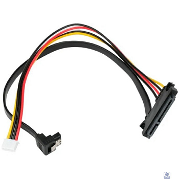 Cablexpert Кабель питания SATA CC-XH2.54-SATAL-40CM, XH2.54 4pin+Sata угловой / Sata 7+15pin, медн.проводник, 40см, пакет (CC-XH2.54-SATAL-40CM)