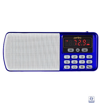 Perfeo радиоприемник цифровой ЕГЕРЬ FM+ 70-108МГц/ MP3/ питание USB или BL5C/ цвет синий (i120-BL) [PF_5027]