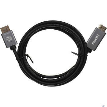 Кабель аудио-видео Cactus CS-DP-HDMI-1.2-2 DisplayPort (m)/HDMI (m) 2м. позолоч.конт. черный