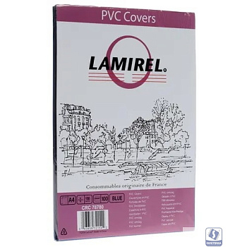 Lamirel Обложки Transparent A4, PVC, синие, 150мкм, 100 шт. (LA-78780)