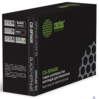Картридж лазерный Cactus CS-SP3400 SP 3400HE черный (5000стр.) для Ricoh Aficio SP 3400/3410/3410dn;SP 3510/3510dn