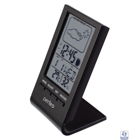Perfeo Часы-метеостанция "Angle", чёрный, (PF-S2092) время, температура, влажность, дата