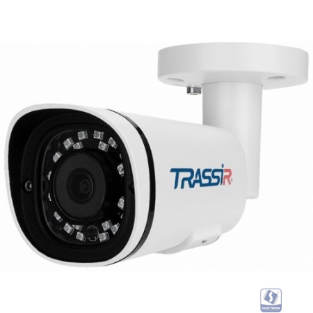 TRASSIR TR-D2151IR3 2.8 Уличная 5Мп IP-камера с ИК-подсветкой. Матрица 1/2.8" CMOS, разрешение 5Мп (2592x1944) @15fps, 4Мп (2592x1520) @20fps, 3Мп (2304x1296) @25fps, чувствительность: 0.003Лк (F1.8),