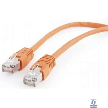 Cablexpert  PP22-2M/O Патч-корд 1000G FTP 4 пары cat5E CCA molded 2м оранжевый RJ-45 (m)-RJ-45 (m)