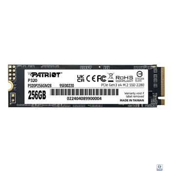 Patriot SSD PCIe 3.0 x4 256GB P320P256GM28 P320 M.2 2280