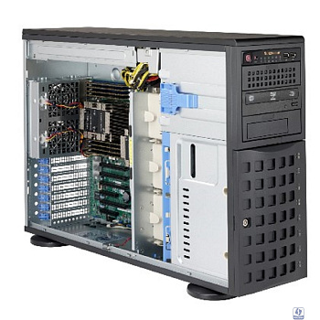 Supermicro CSE-745BAC-R1K23B Корпус SuperChassis 4U 745BAC-R1K23B/HDD(8)LFF/3x5.25"/7xFHFL/2x1200W/8xSAS3/SAS2/SATA3/ 2x1200W