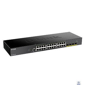 D-Link DGS-1250-28X/A1A  Управляемый L2 коммутатор c 24 портами 10/100/1000Base-T и 4 портами 10GBase-X SFP+