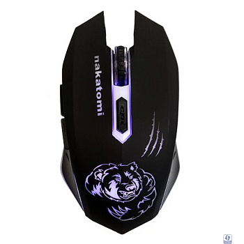 Мышь MROG-15UR Nakatomi Gaming RF 2.4G Optical - игровая, аккумулятор, 6 кнопок+ролик, 7ми цветная подсветка